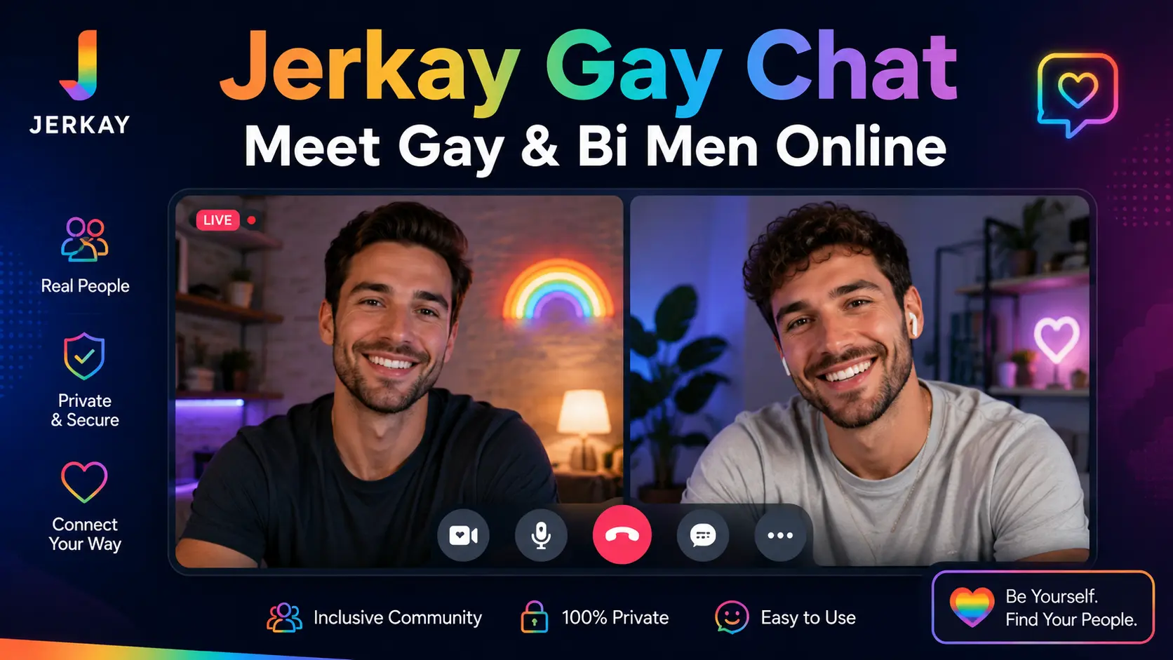 Jerkay Gay Chat for Gay and Bi Men Online