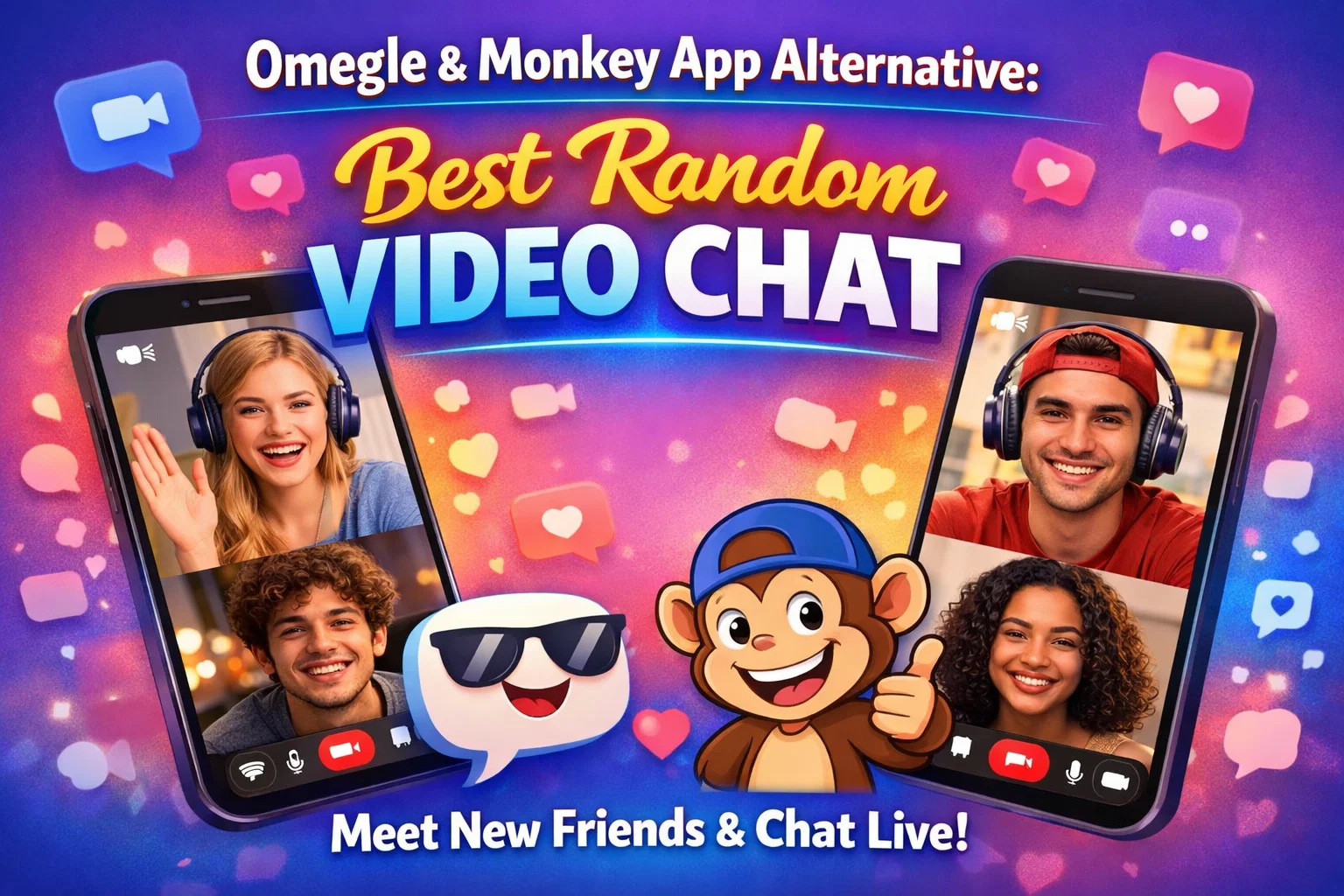 Omegle & Monkey App Chat
